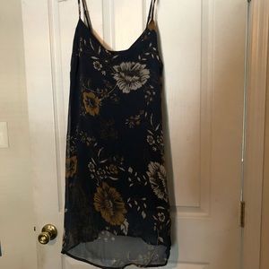 Kendall and Kylie Navy Blue Dress